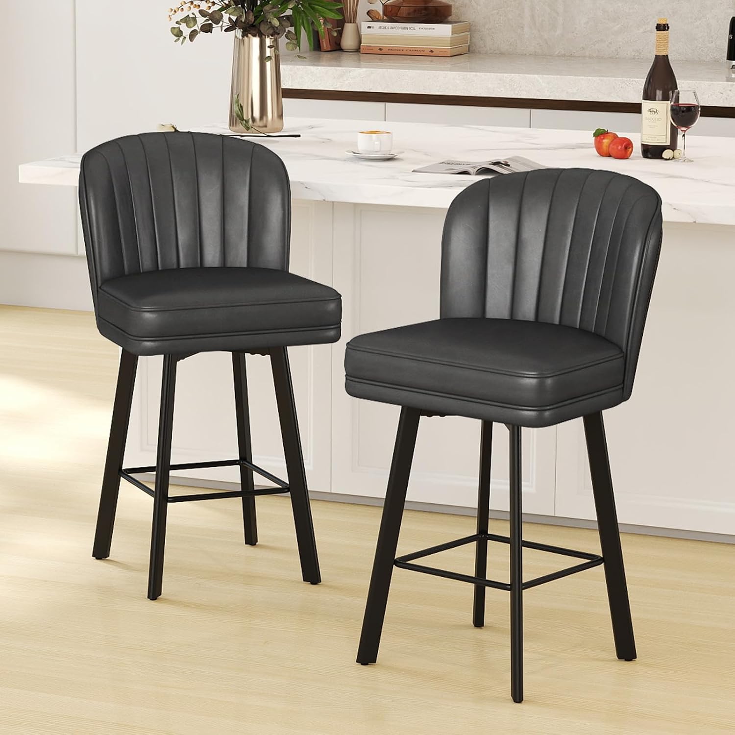 Commercial Kitchen And Bar - Juego de 2 taburetes de bar