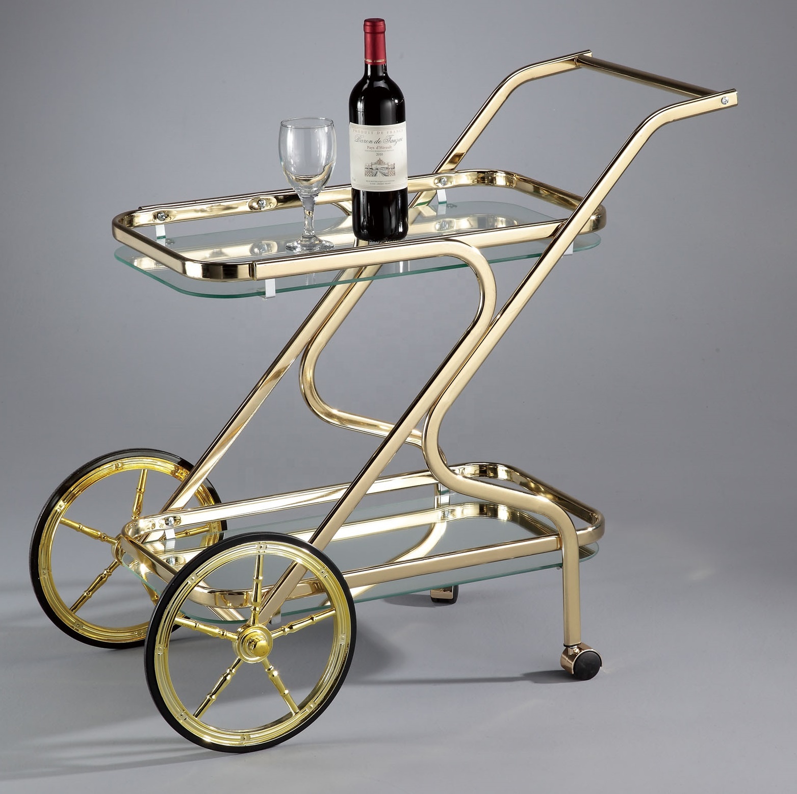 Commercial Kitchen And Bar - Carrito de Servicio Comercial de Metal