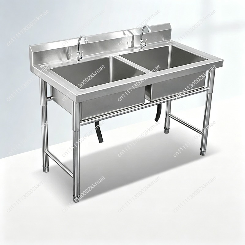 Commercial Kitchen Double Sink - Fregadero Comercial de Acero Inoxidable 304,