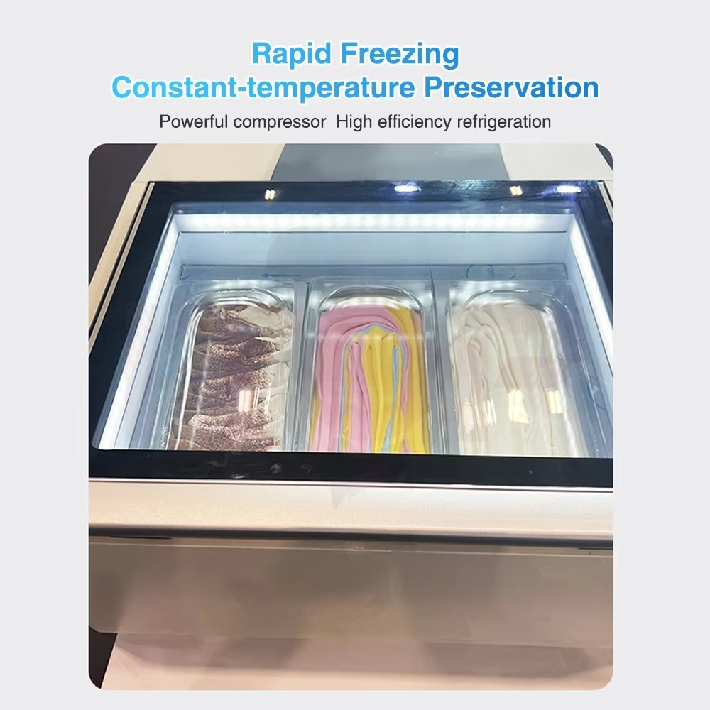 Commercial Chest Freezer - Mini congelador horizontal con puerta de