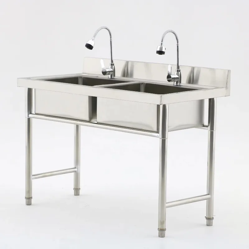 Equipo de Cocina Comercial, Fr - Commercial Kitchen Double Sink reseña y precio