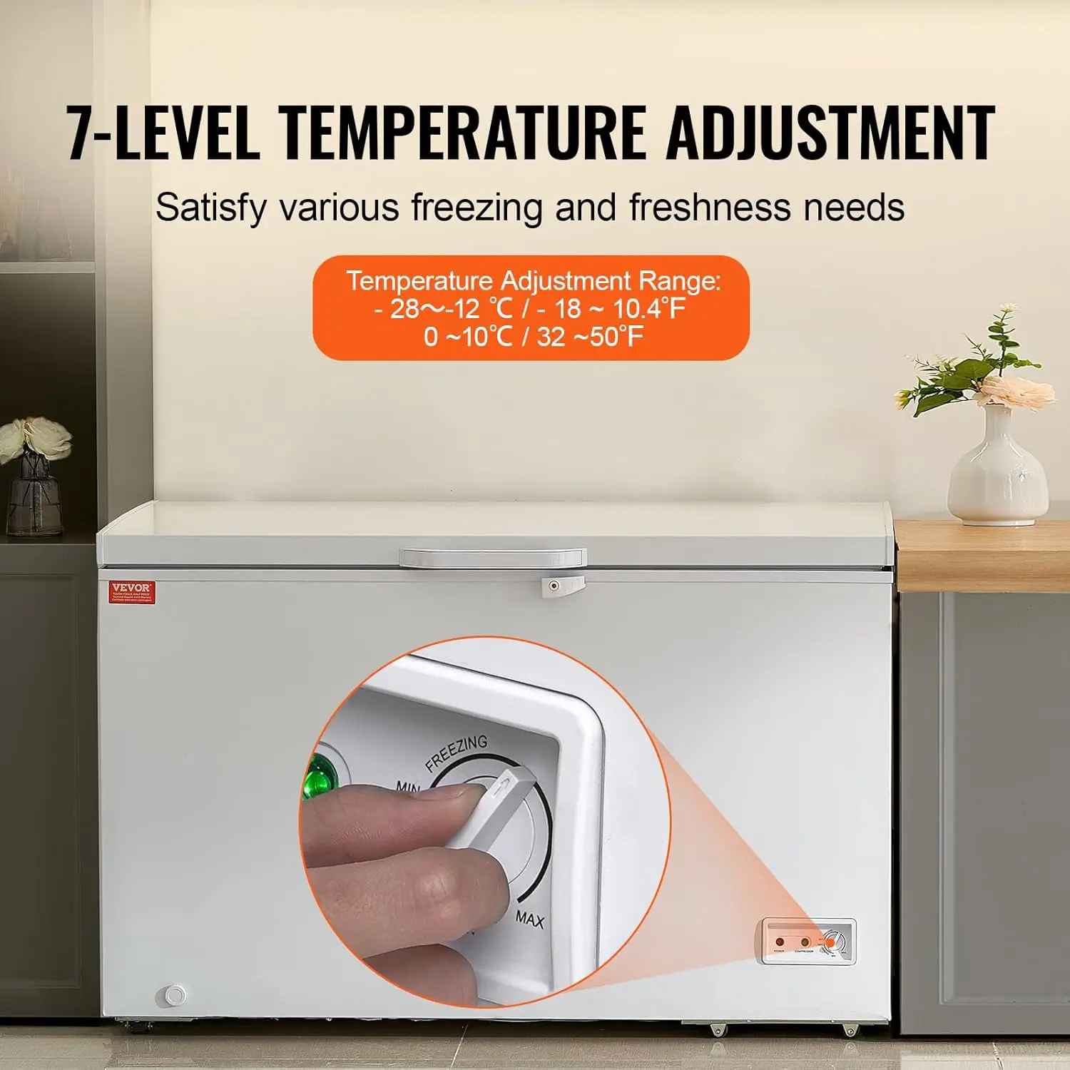 Congelador Horizontal, 12.8 Pi - Commercial Chest Freezer reseña y precio