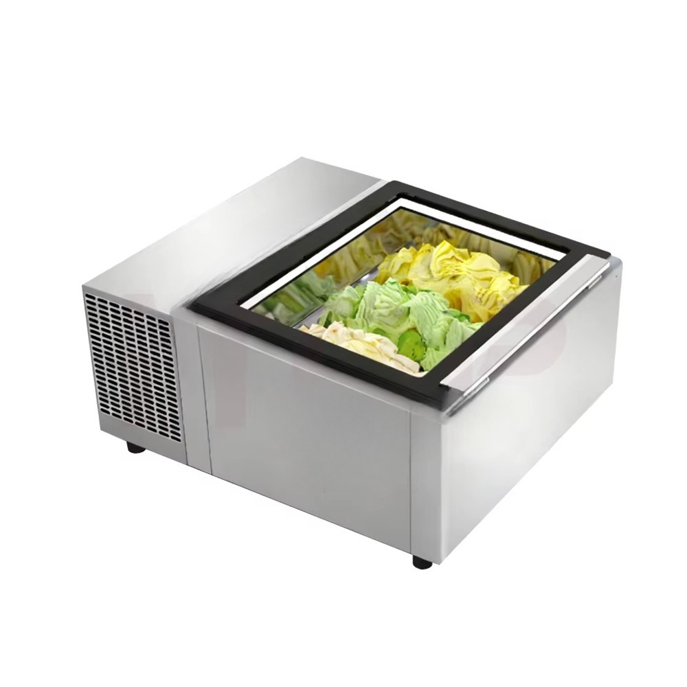 Mini congelador horizontal con - Commercial Chest Freezer reseña y precio