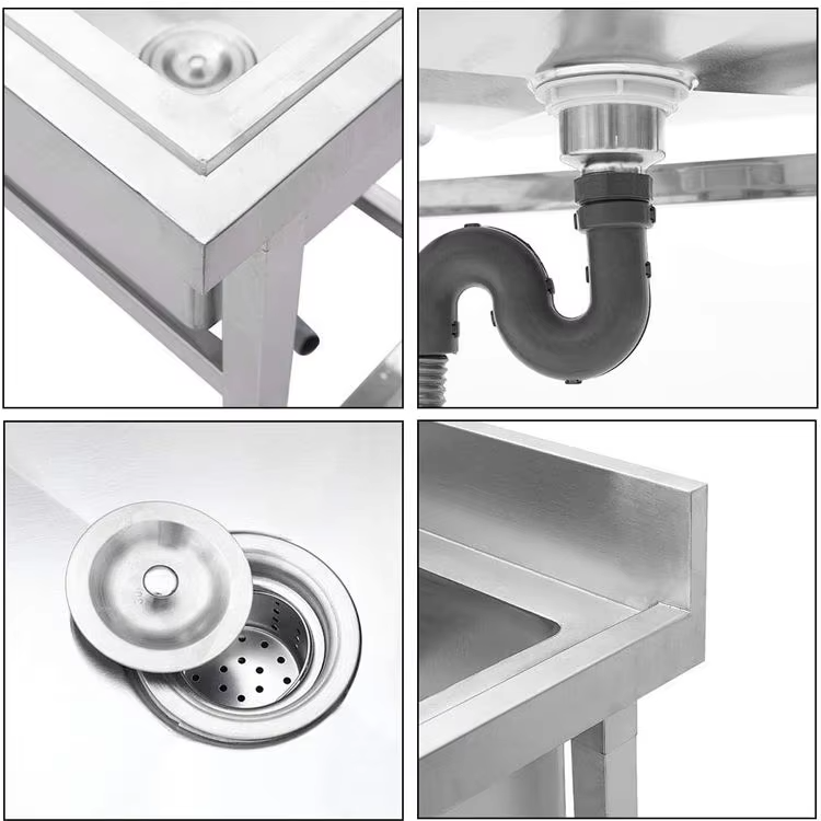 Equipo de Cocina Comercial par - Commercial Kitchen Double Sink reseña y precio
