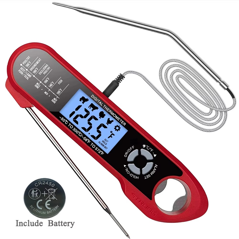 Termómetro para carne con dobl - Commercial Kitchen Equipment List reseña y precio