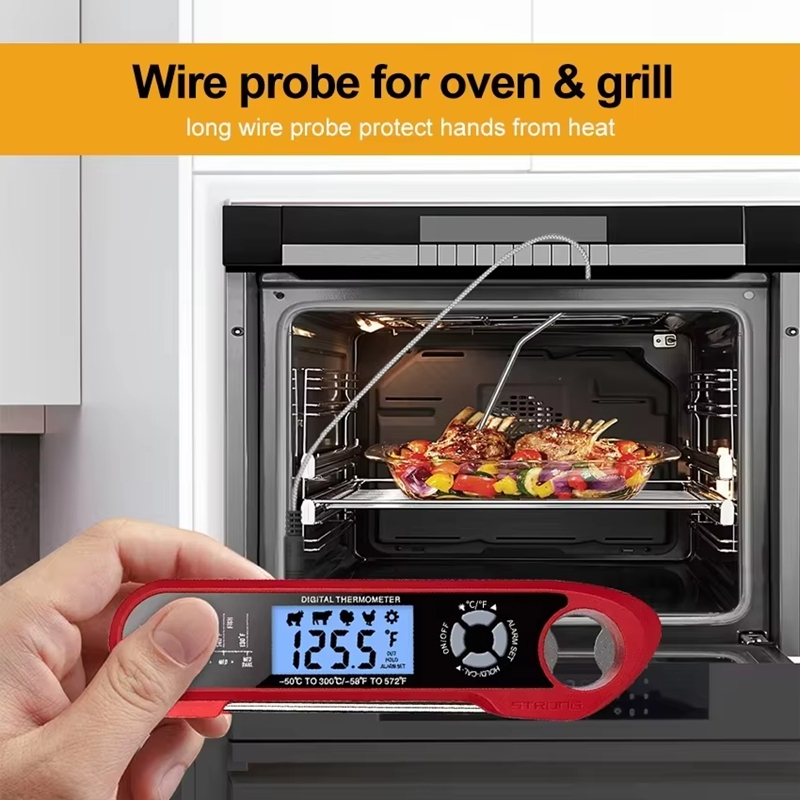 Termómetro para carne con dobl - Commercial Kitchen Equipment List reseña y precio
