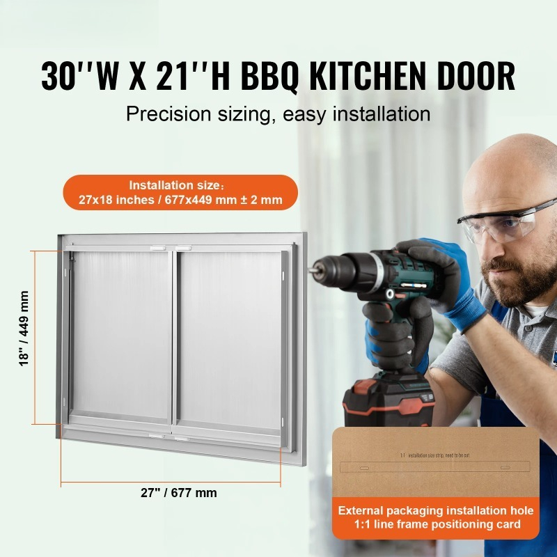 Puerta de Acceso para Barbacoa - Commercial Kitchen Wall Panel reseña y precio