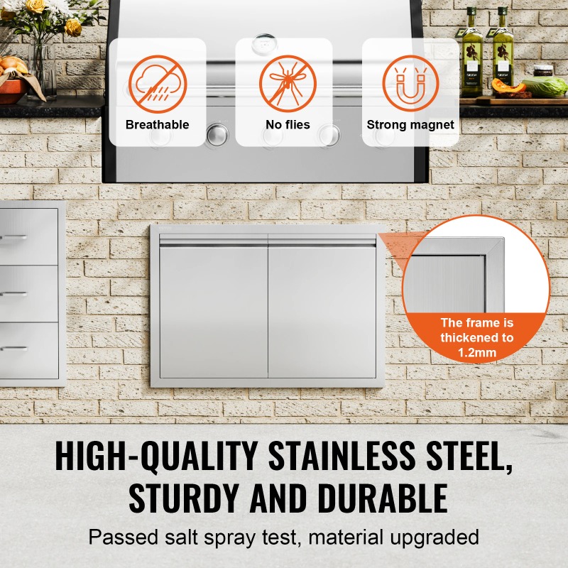 Puerta de Acceso para Barbacoa - Commercial Kitchen Wall Panel reseña y precio