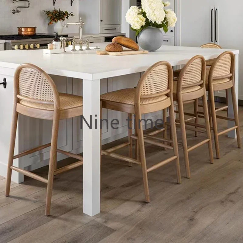 Silla de Bar de Madera Maciza  - Commercial Kitchen And Bar reseña y precio